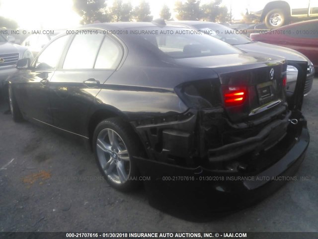 WBA3C1C57CA696661 - 2012 BMW 328 I SULEV BLACK photo 3