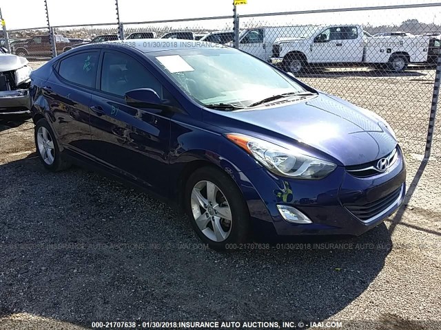 5NPDH4AE4DH442171 - 2013 HYUNDAI ELANTRA GLS/LIMITED BLUE photo 1