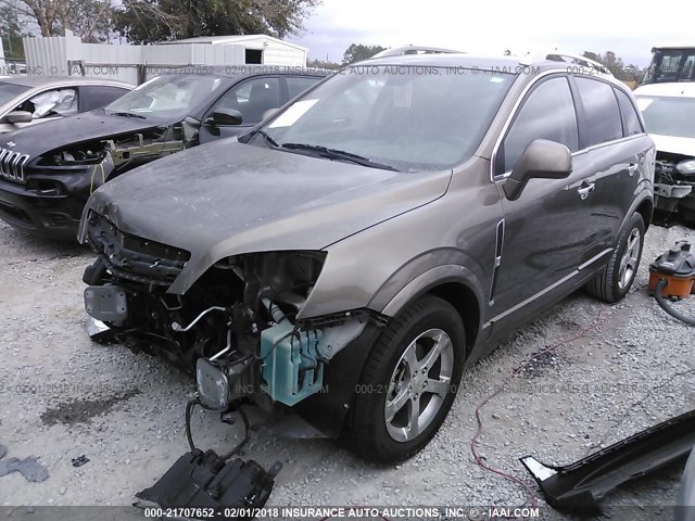 3GNAL3EK9ES564633 - 2014 CHEVROLET CAPTIVA LT BROWN photo 2