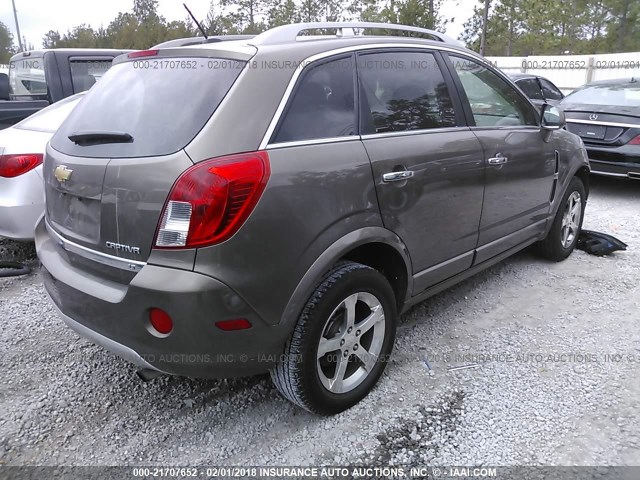 3GNAL3EK9ES564633 - 2014 CHEVROLET CAPTIVA LT BROWN photo 4