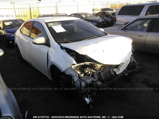 5YFBURHEXGP497785 - 2016 TOYOTA COROLLA L/LE/LE PLS/PRM/S/S PLS WHITE photo 1