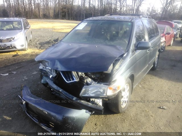 5FNRL18753B102969 - 2003 HONDA ODYSSEY EXL ლურჯი ფოტო 2
