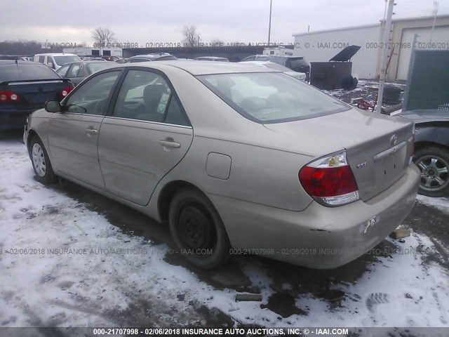 4T1BE32K65U516322 - 2005 TOYOTA CAMRY LE/XLE/SE 金色 照片 3