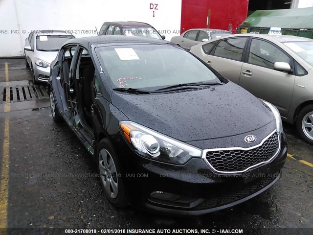 KNAFK5A89G5604100 - 2016 KIA FORTE LX BLACK photo 6