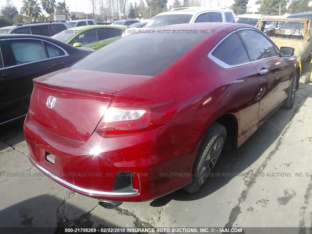 1HGCT1B30EA013352 - 2014 HONDA Accord LX-S RED photo 4