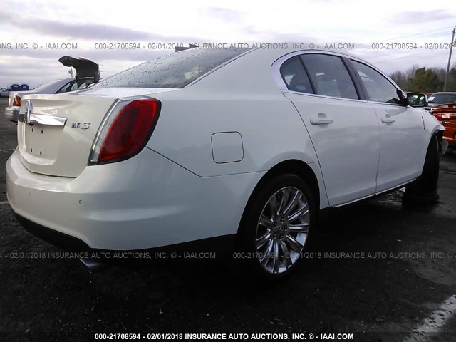 1LNHL9DR4CG804669 - 2012 LINCOLN MKS WHITE photo 4