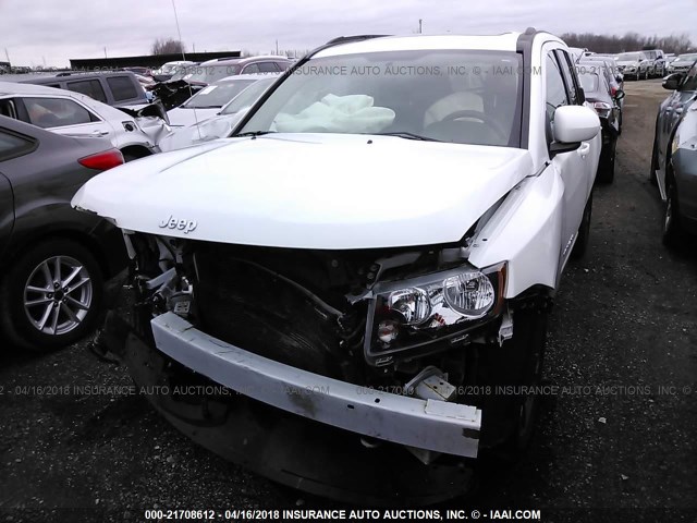 1C4NJCEB8HD186079 - 2017 JEEP COMPASS LATITUDE 白色 照片 2