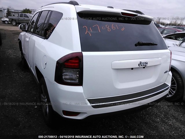 1C4NJCEB8HD186079 - 2017 JEEP COMPASS LATITUDE 白色 照片 3