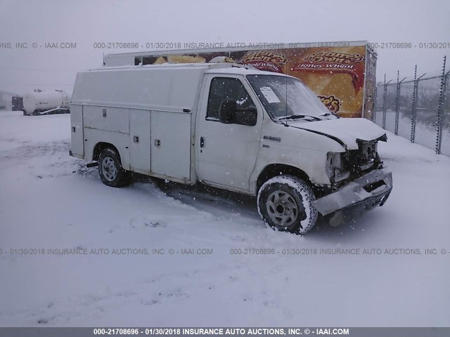 1FDSE35LX9DA88894 - 2009 FORD E350 E350 SUPER DUTY CTWAY VAN WHITE photo 1