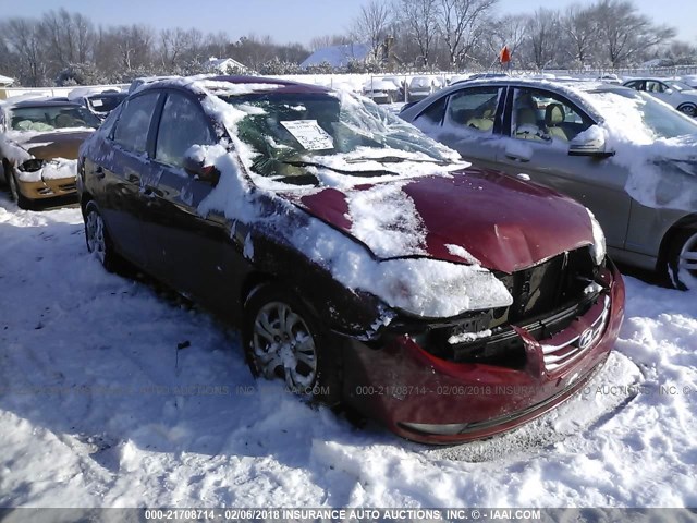 KMHDU4AD1AU907716 - 2010 HYUNDAI ELANTRA BLUE/GLS/SE RED photo 1