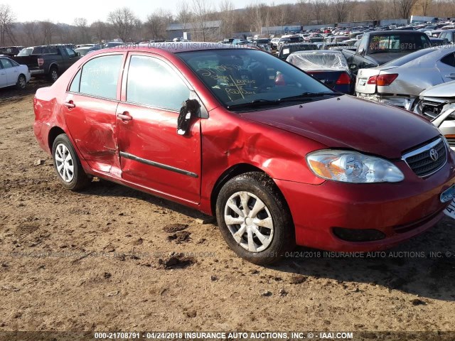 1NXBR32E17Z853031 - 2007 TOYOTA COROLLA CE/LE/S RED photo 1