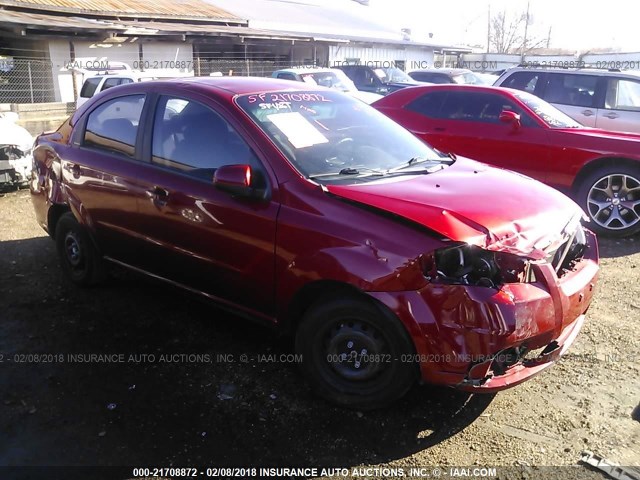 KL1TD5DE3BB222325 - 2011 CHEVROLET AVEO LS/LT RED photo 1