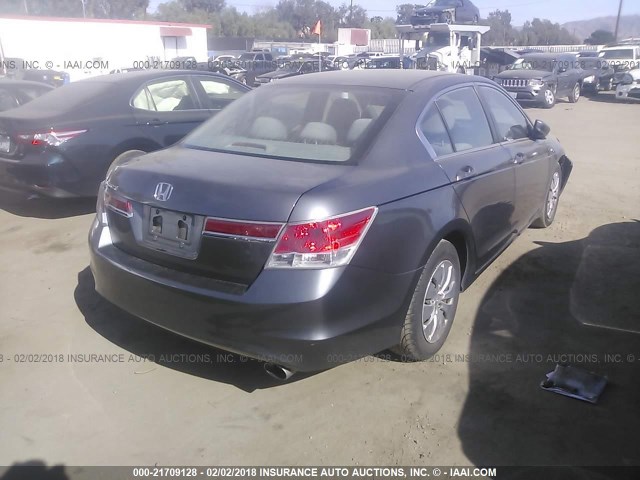 1HGCP2F38CA165767 - 2012 HONDA ACCORD LX ნაცრისფერი ფოტო 4