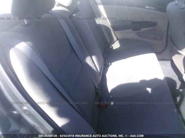 1HGCP2F38CA165767 - 2012 HONDA ACCORD LX ნაცრისფერი ფოტო 8