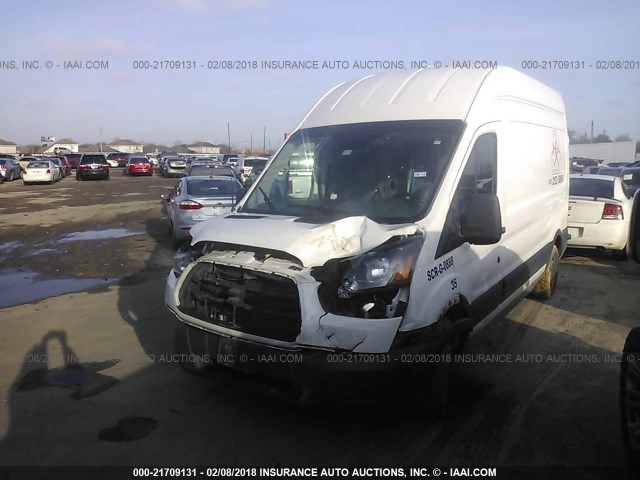 1FTNR2XM7FKA00378 - 2015 FORD TRANSIT T-250 WHITE photo 2