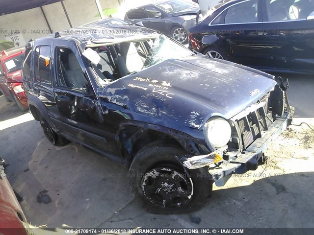 1J4GK48K56W209711 - 2006 JEEP LIBERTY SPORT BLUE photo 1