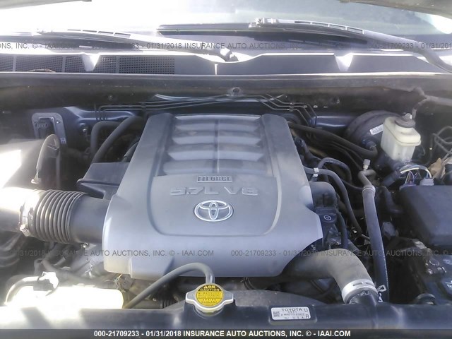 5TFBV54157X017114 - 2007 TOYOTA TUNDRA DOUBLE CAB SR5 GRAY photo 10