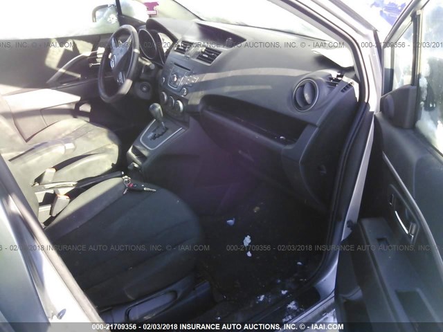 JM1CW2BL6E0163337 - 2014 MAZDA 5 SPORT SILVER photo 5