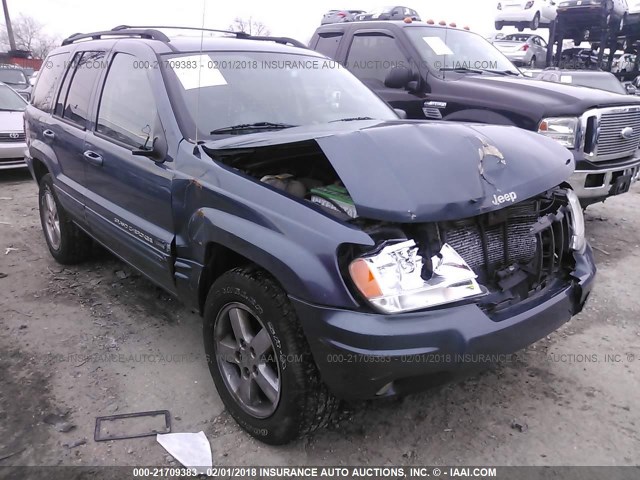 1J8GW58N24C254686 - 2004 JEEP GRAND CHEROKEE LIMITED Dark Blue photo 1