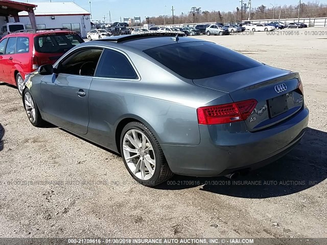 WAULFAFR9DA001099 - 2013 AUDI A5 PREMIUM PLUS GRAY photo 3