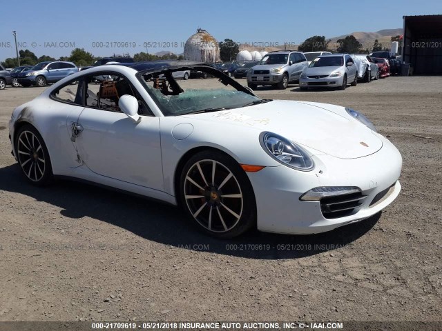 WP0AB2A97ES120302 - 2014 PORSCHE 911 CARRERA S WHITE photo 1