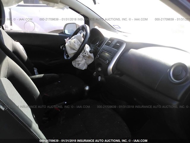 3N1CE2CP2EL404448 - 2014 NISSAN VERSA NOTE S/S PLUS/SV/SL RED photo 5