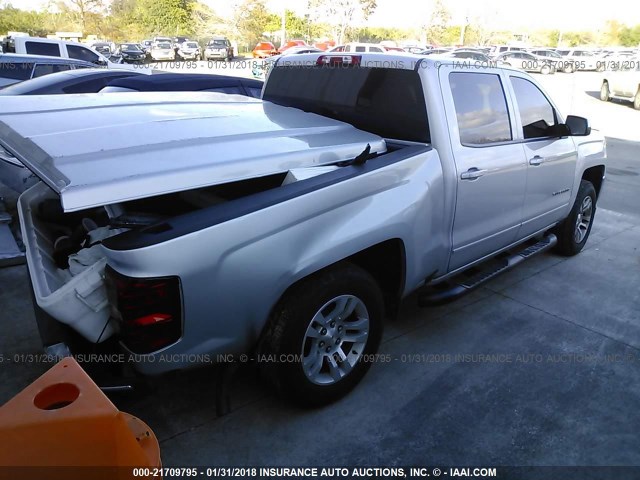 3GCPCREC5HG136015 - 2017 CHEVROLET SILVERADO C1500 LT SILVER photo 4