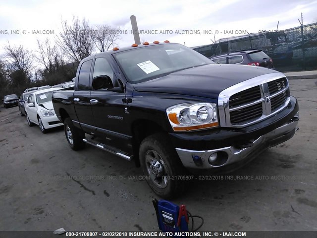 3D7KS28C56G130752 - 2006 DODGE RAM 2500 ST/SLT/LARAMIE BLACK photo 1