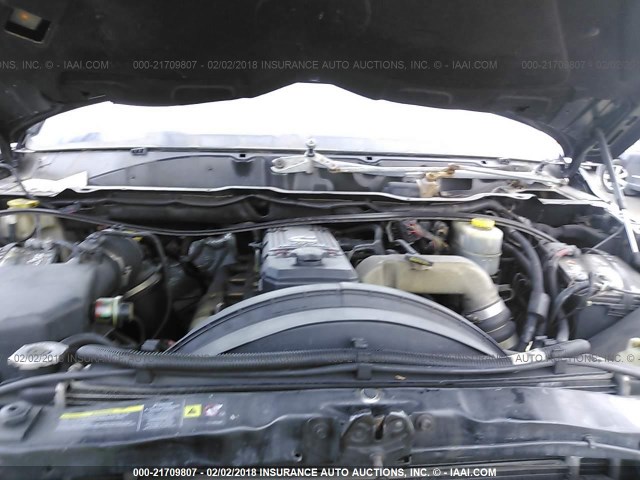 3D7KS28C56G130752 - 2006 DODGE RAM 2500 ST/SLT/LARAMIE შავი ფოტო 10