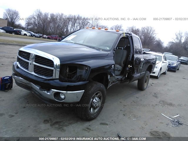 3D7KS28C56G130752 - 2006 DODGE RAM 2500 ST/SLT/LARAMIE შავი ფოტო 2