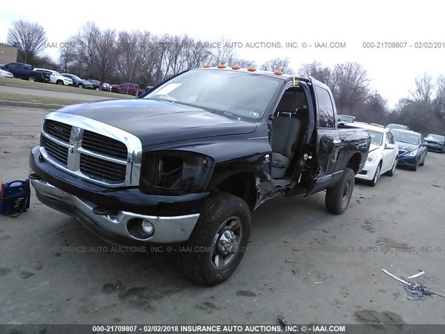 3D7KS28C56G130752 - 2006 DODGE RAM 2500 ST/SLT/LARAMIE BLACK photo 2