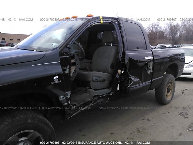 3D7KS28C56G130752 - 2006 DODGE RAM 2500 ST/SLT/LARAMIE BLACK photo 6