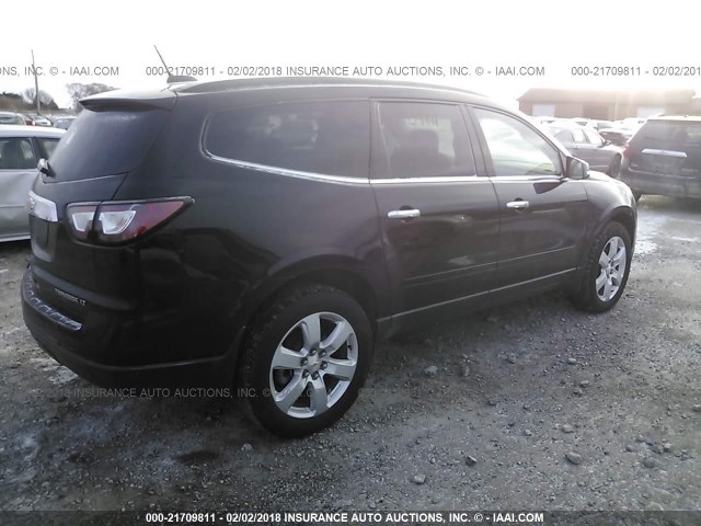 1GNKVGKD3GJ291608 - 2016 CHEVROLET TRAVERSE LT BLACK photo 4