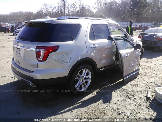 1FM5K7F82HGB03683 - 2017 FORD EXPLORER LIMITED 棕色 照片 4