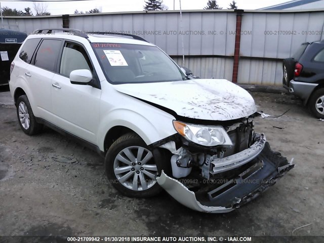 JF2SHADC0DH413816 - 2013 SUBARU FORESTER 2.5X PREMIUM WHITE photo 1