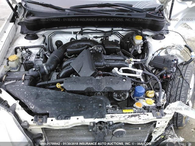 JF2SHADC0DH413816 - 2013 SUBARU FORESTER 2.5X PREMIUM WHITE photo 10