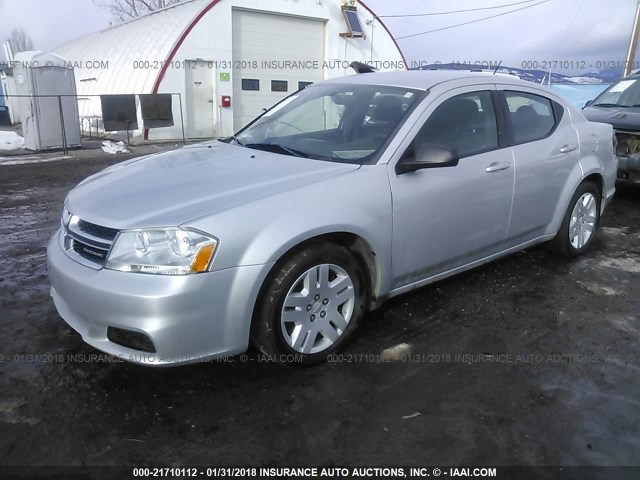 1B3BD4FB5BN608892 - 2011 DODGE AVENGER EXPRESS SILVER photo 2