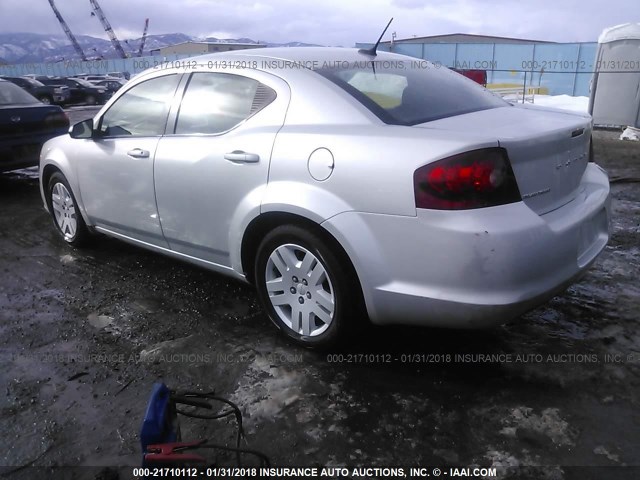 1B3BD4FB5BN608892 - 2011 DODGE AVENGER EXPRESS 银色 照片 3
