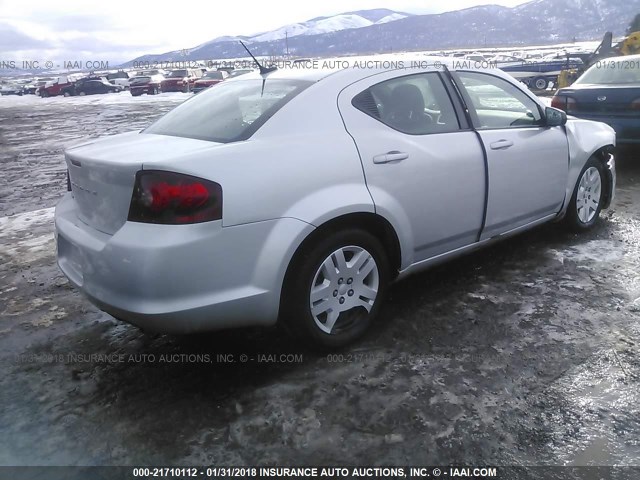 1B3BD4FB5BN608892 - 2011 DODGE AVENGER EXPRESS SILVER photo 4