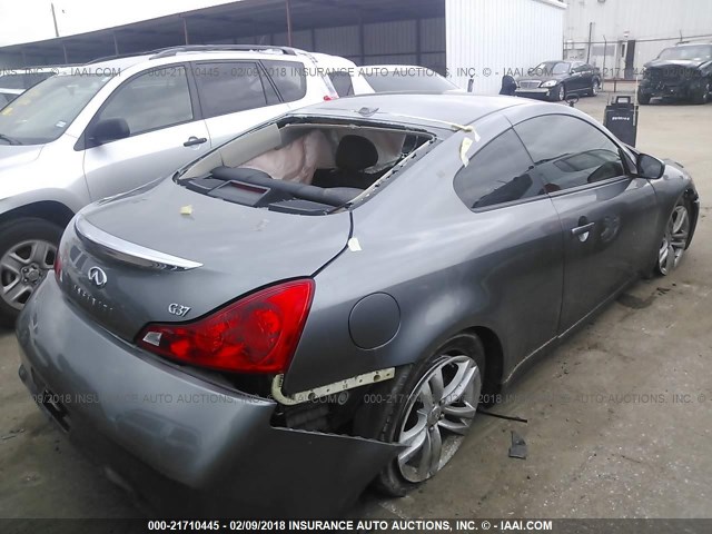 JN1CV6EKXAM103614 - 2010 INFINITI G37 SPORT GRAY photo 4