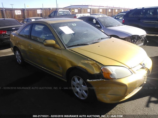 1HGEM22941L074749 - 2001 HONDA CIVIC SI/EX GOLD photo 1