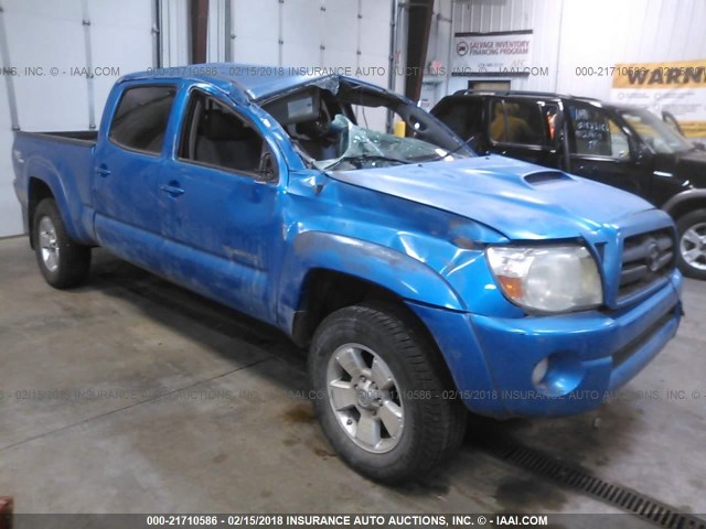 5TEKU72NX7Z457181 - 2007 TOYOTA TACOMA DBL CAB PRERUNNER LNG BED BLUE photo 1