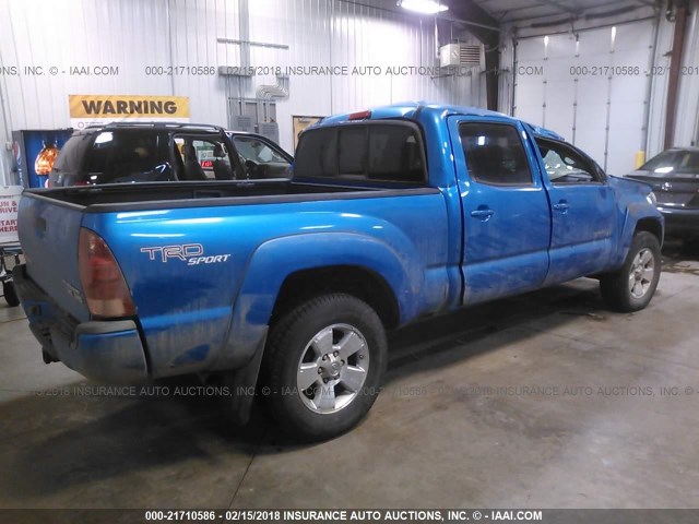 5TEKU72NX7Z457181 - 2007 TOYOTA TACOMA DBL CAB PRERUNNER LNG BED BLUE photo 4