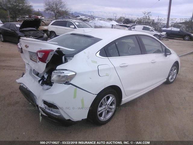 1G1BE5SM8G7309913 - 2016 CHEVROLET CRUZE LT WHITE photo 4