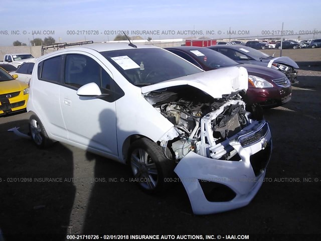 KL8CD6S98EC517660 - 2014 CHEVROLET SPARK 1LT WHITE photo 1