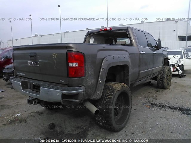 1GT12ZE83FF127185 - 2015 GMC SIERRA K2500 SLT BROWN photo 4