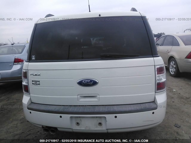 2FMDK51C79BA20514 - 2009 FORD FLEX SE WHITE photo 6