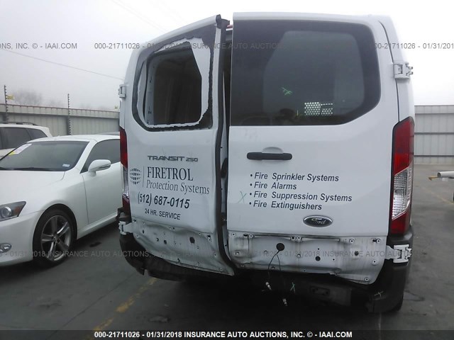 1FTNR1ZMXFKA32328 - 2015 FORD TRANSIT T-250 WHITE photo 6