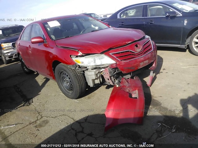 4T1BF3EK5BU142855 - 2011 TOYOTA CAMRY SE/LE/XLE Красный фото 1