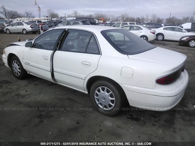 2G4WS52J721196643 - 2002 BUICK CENTURY CUSTOM WHITE photo 3